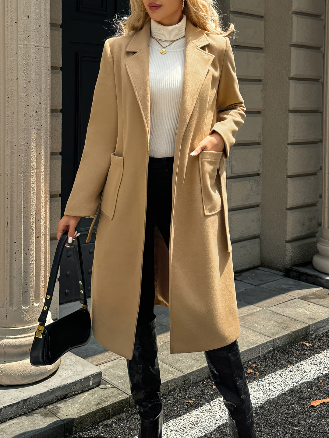 Lydia | Belted Longline Coat