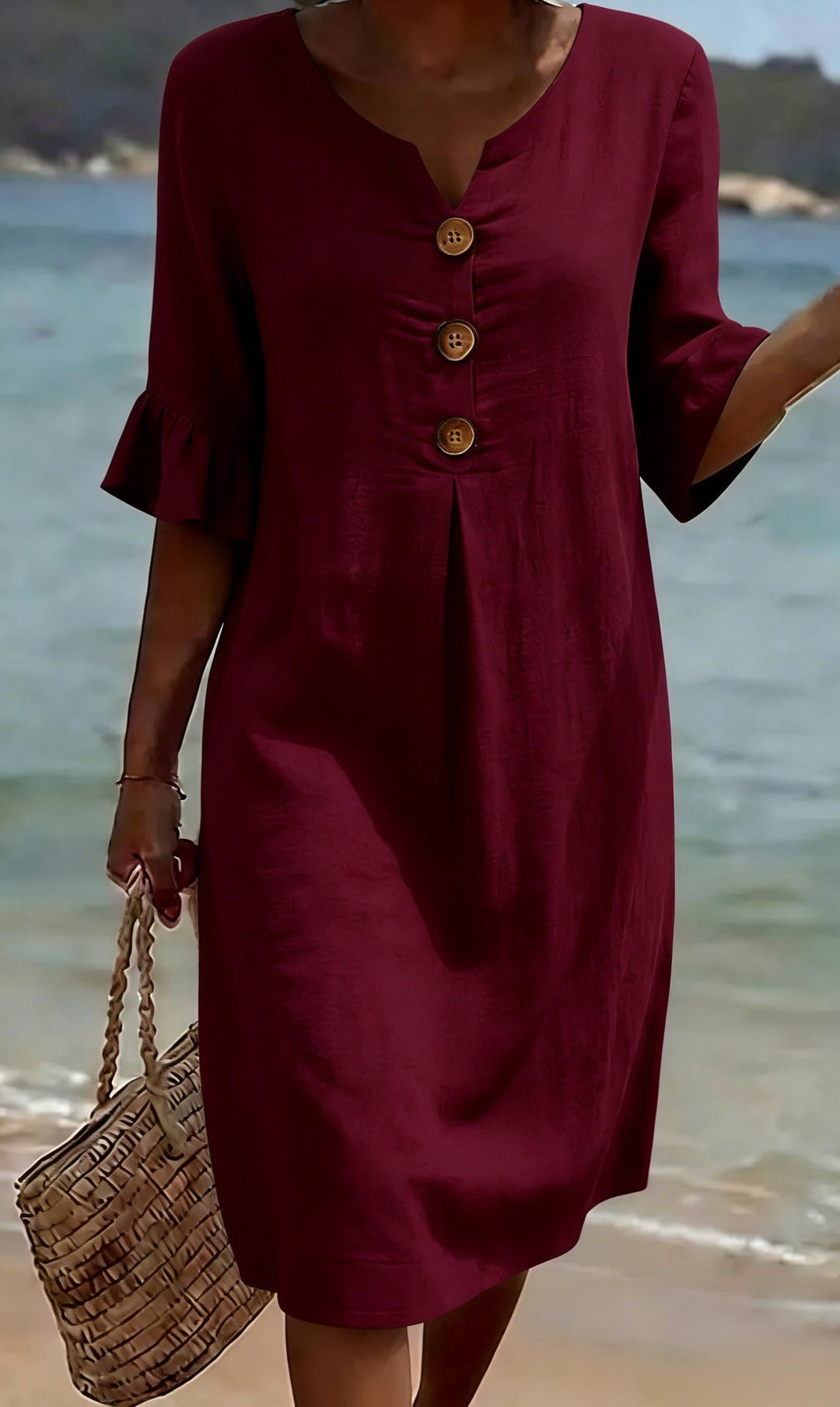 Marilyn | Relaxed Button-Front Dress