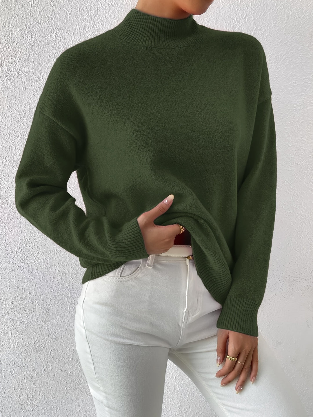 Juniper | Relaxed Mock Neck Sweater