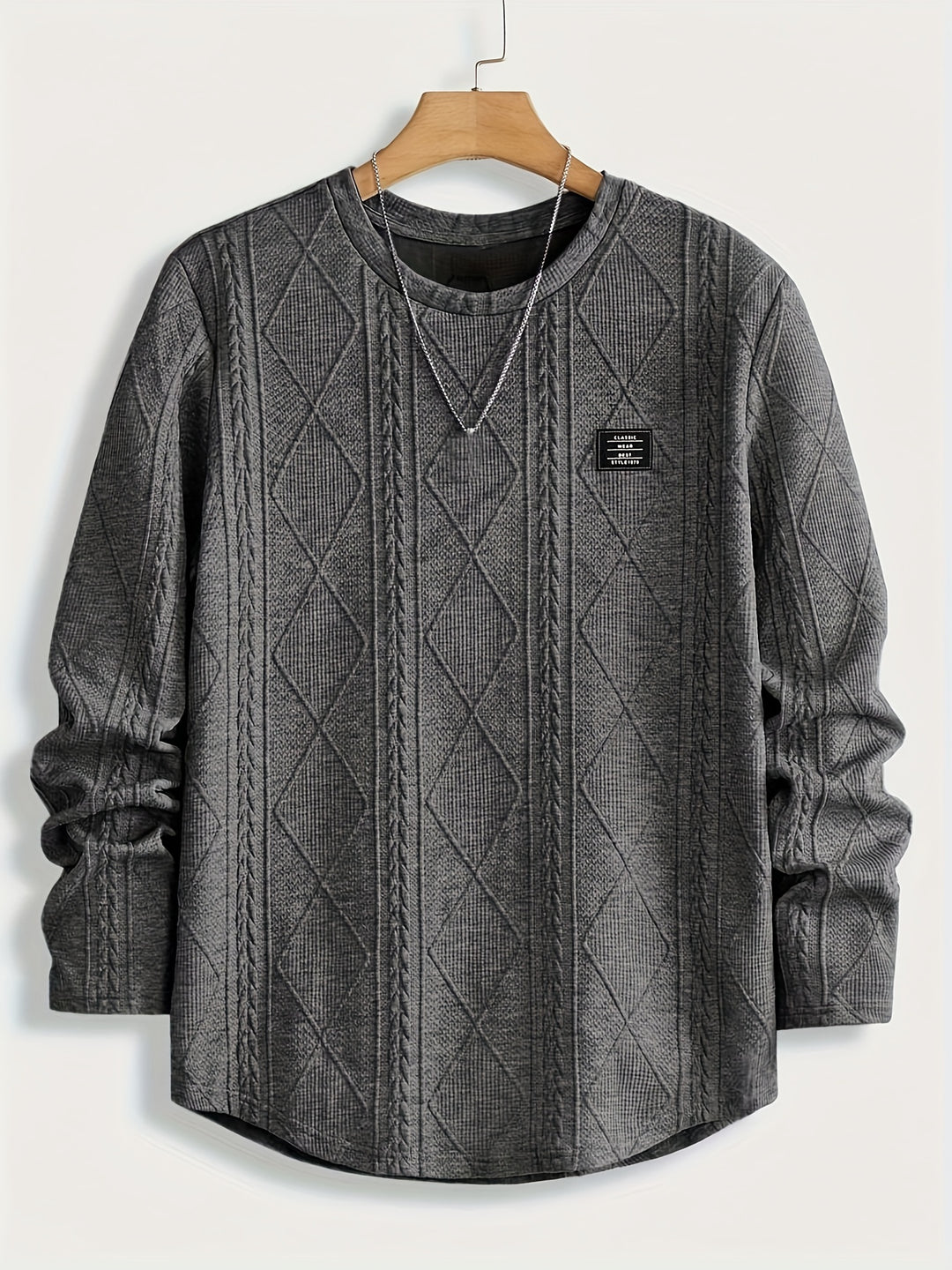 Harlan | Textured Crewneck Top