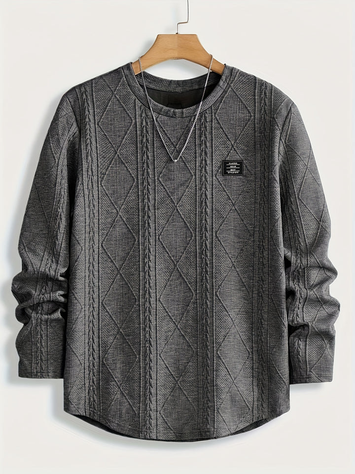 Harlan | Textured Crewneck Top