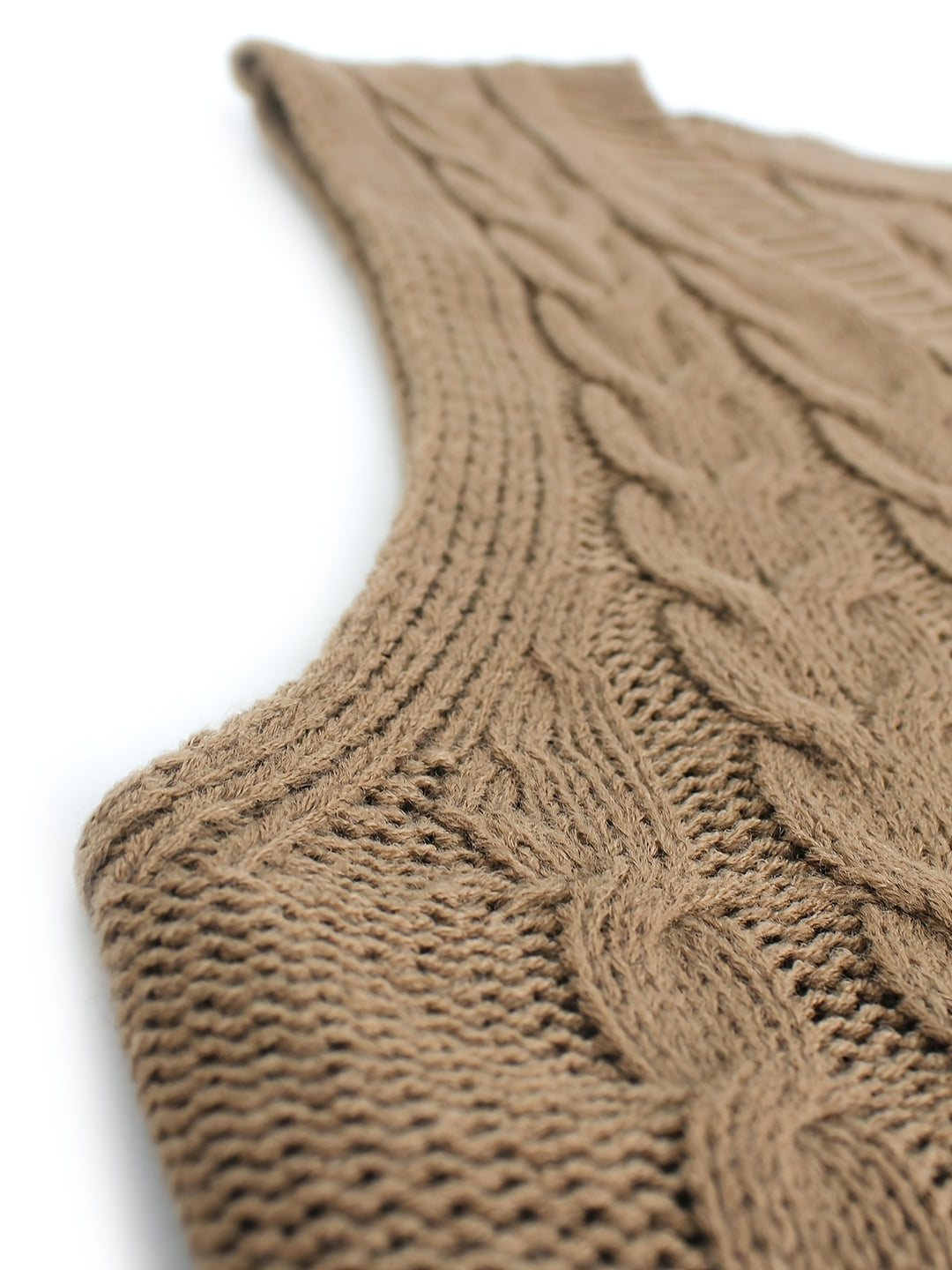 Cambria | Cable-Knit V-Neck Sweater Vest