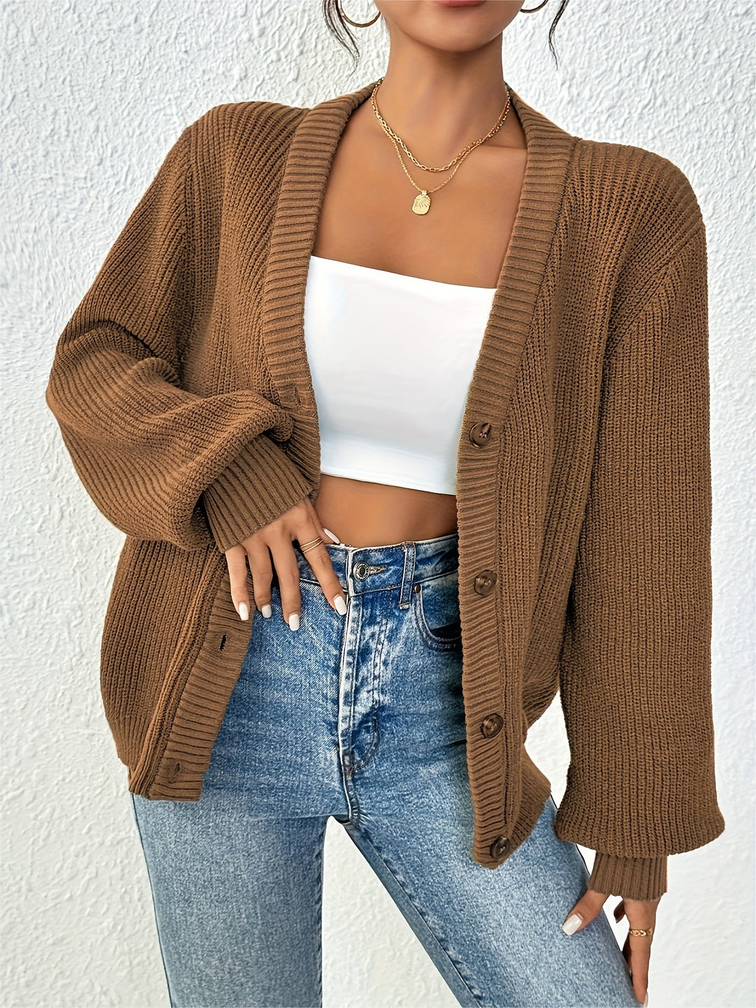 Marlowe | Chunky-Knit Button Cardigan
