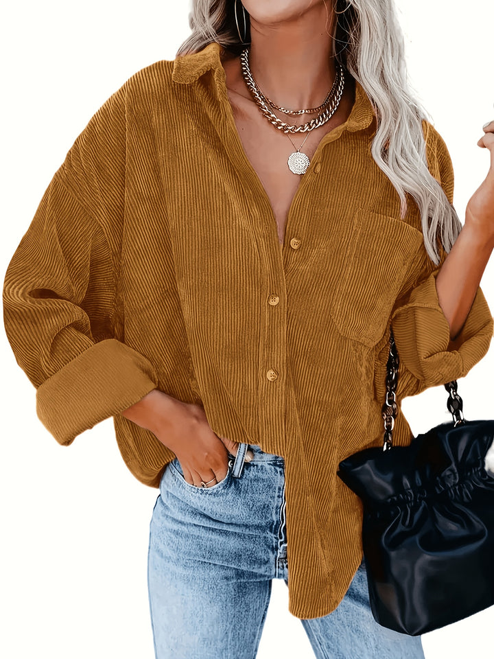 Pearl | Relaxed Textured Button-Up Shirt