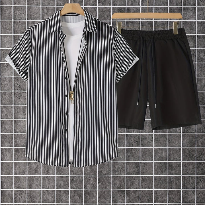 Cabot | Men's Print Short Sleeve Shirt & Shorts Set
