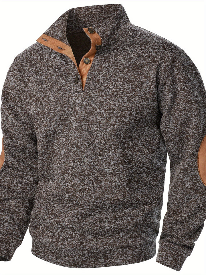 Gideon | Button-Placket Casual Sweatshirt