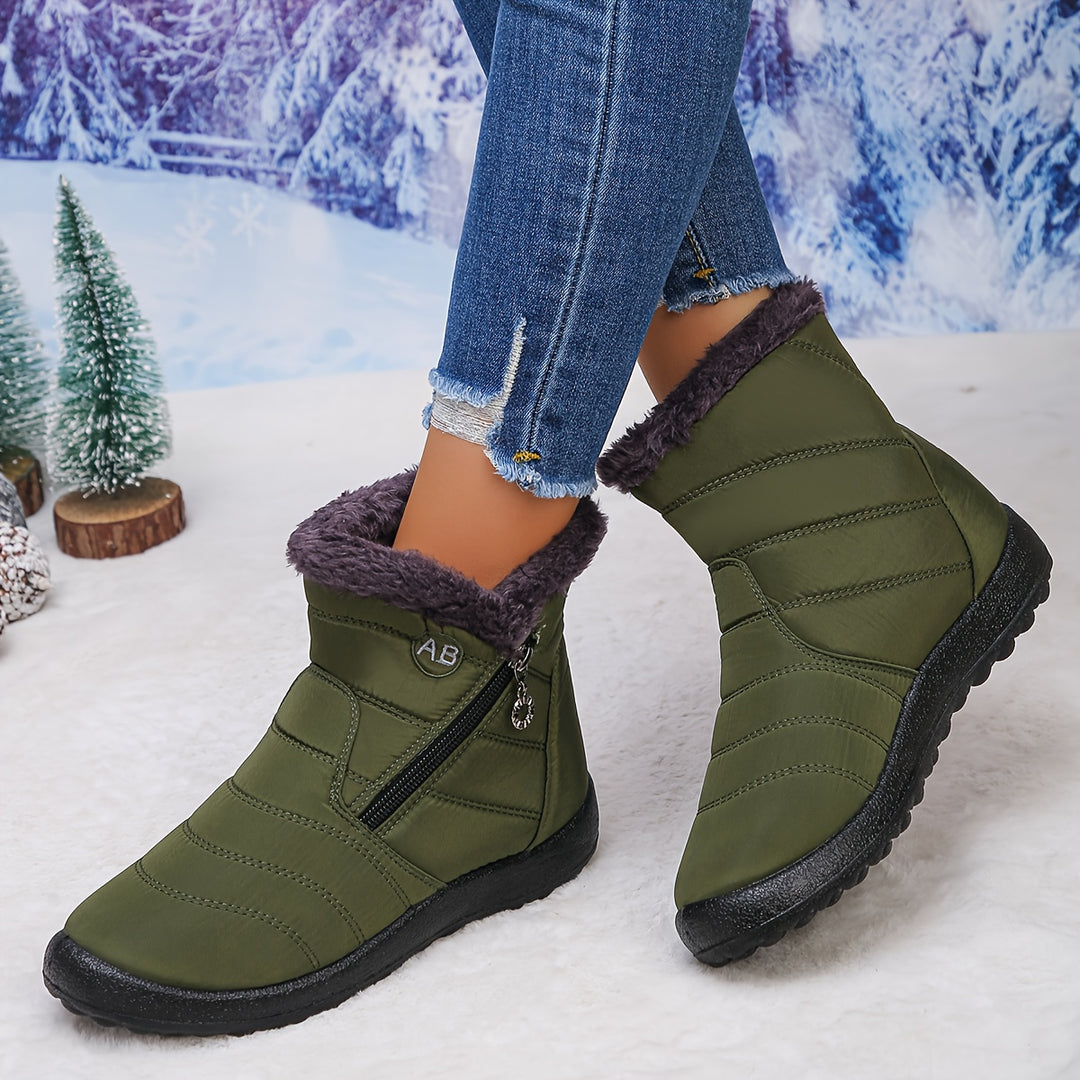 Faye | Cozy-Lined Winter Ankle Boots