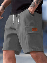 Tate | Men's Corduroy Cargo Drawstring Shorts