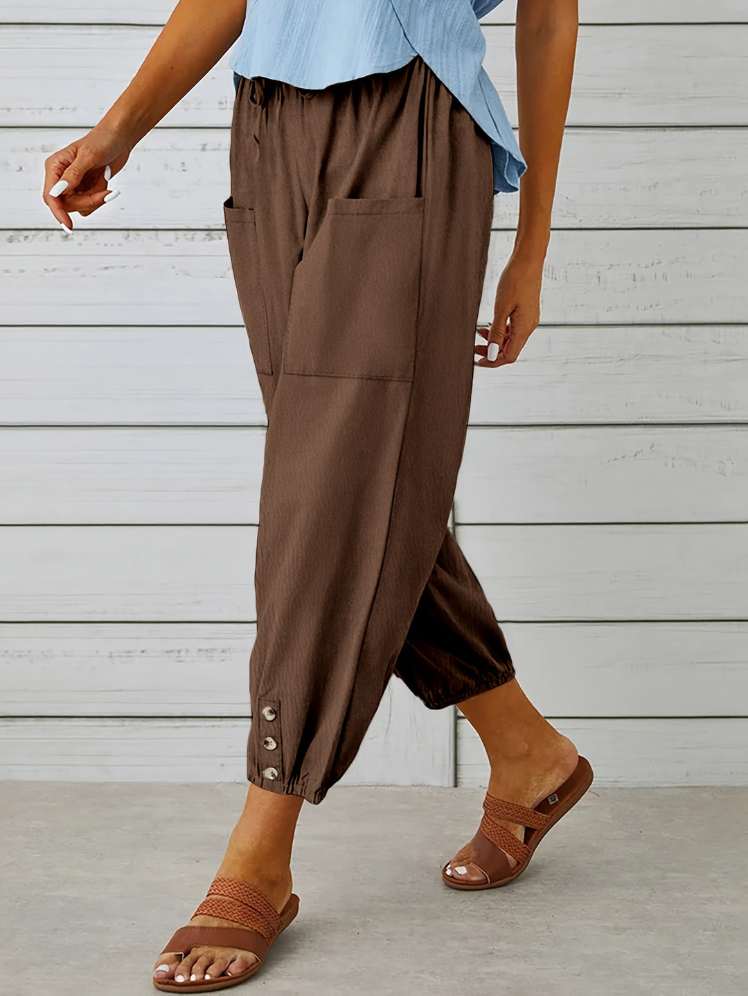 Lorraine | Relaxed Cropped Wide-Leg Pants