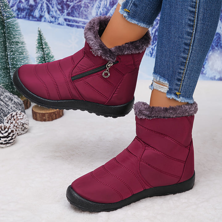 Faye | Cozy-Lined Winter Ankle Boots