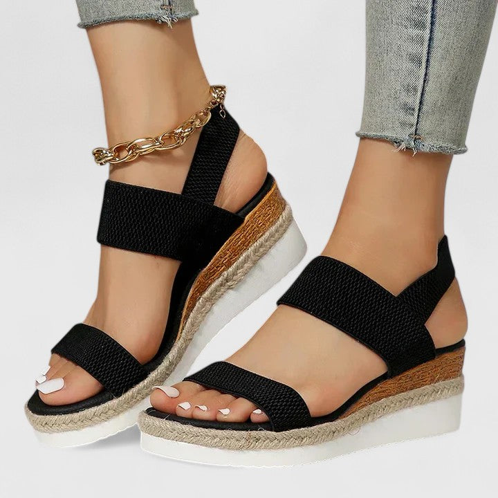 Leona | Cushioned Wedge Sandals