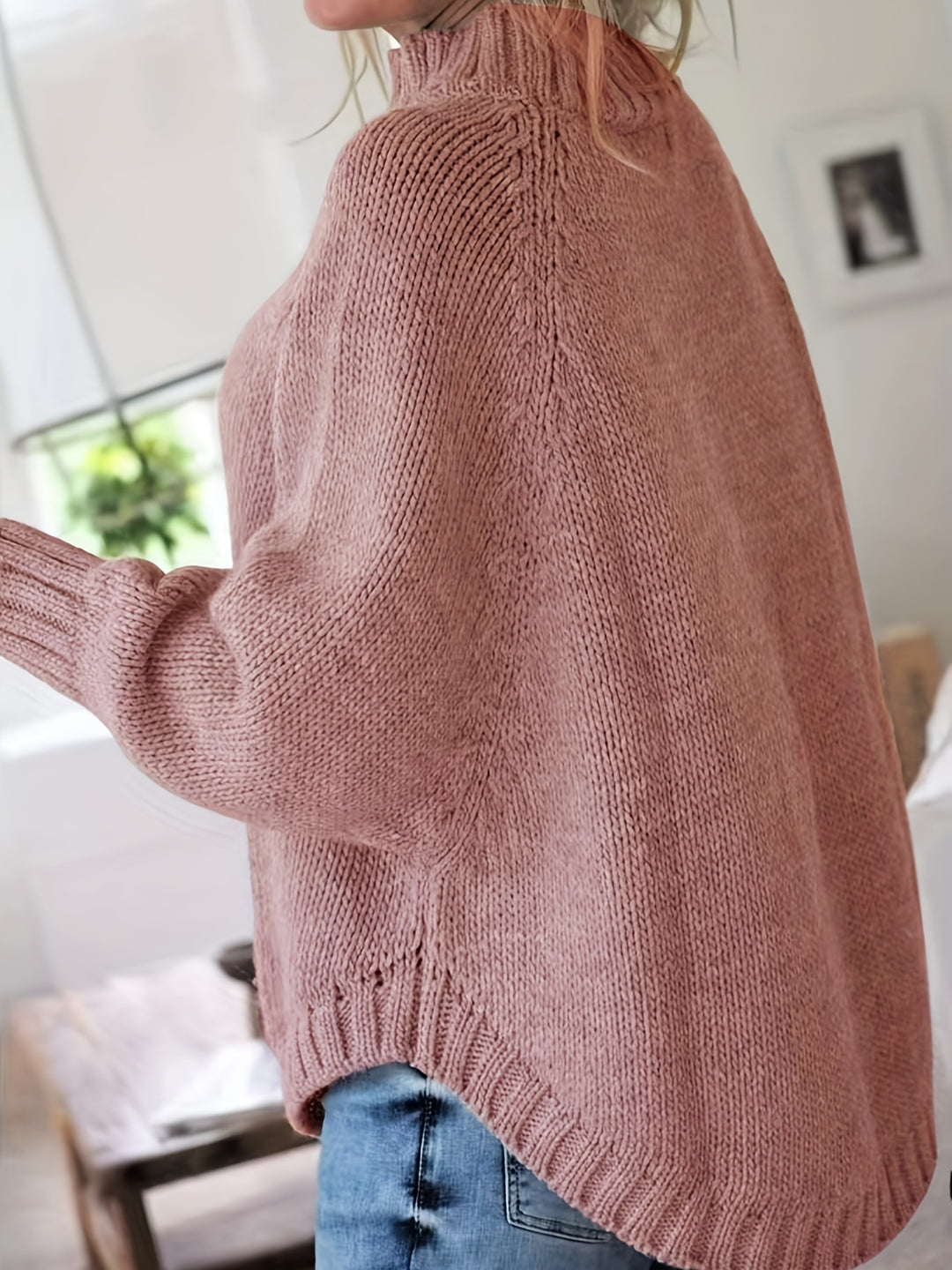 Carolyn | Cable-Knit High-Neck Sweater