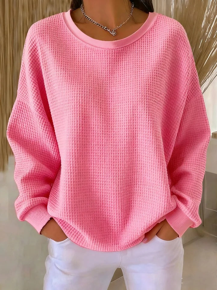 Trudy | Relaxed Waffle-Textured Sweater