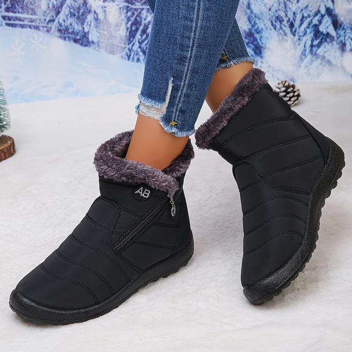 Faye | Cozy-Lined Winter Ankle Boots