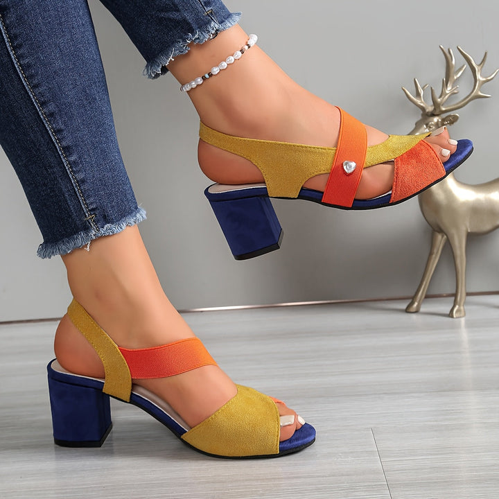 Vivienne | Elegant Block-Heel Sandals