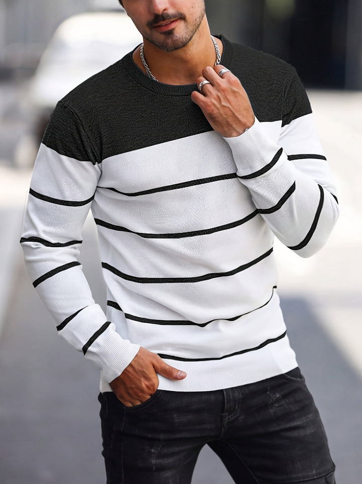 Harvey | Striped Crew Neck Sweater