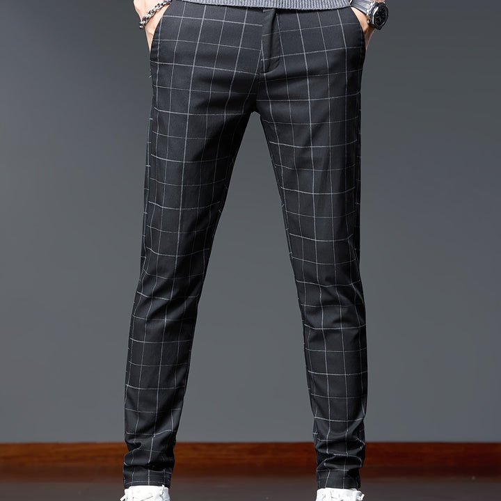 Hugh | Refined Checkered Trousers