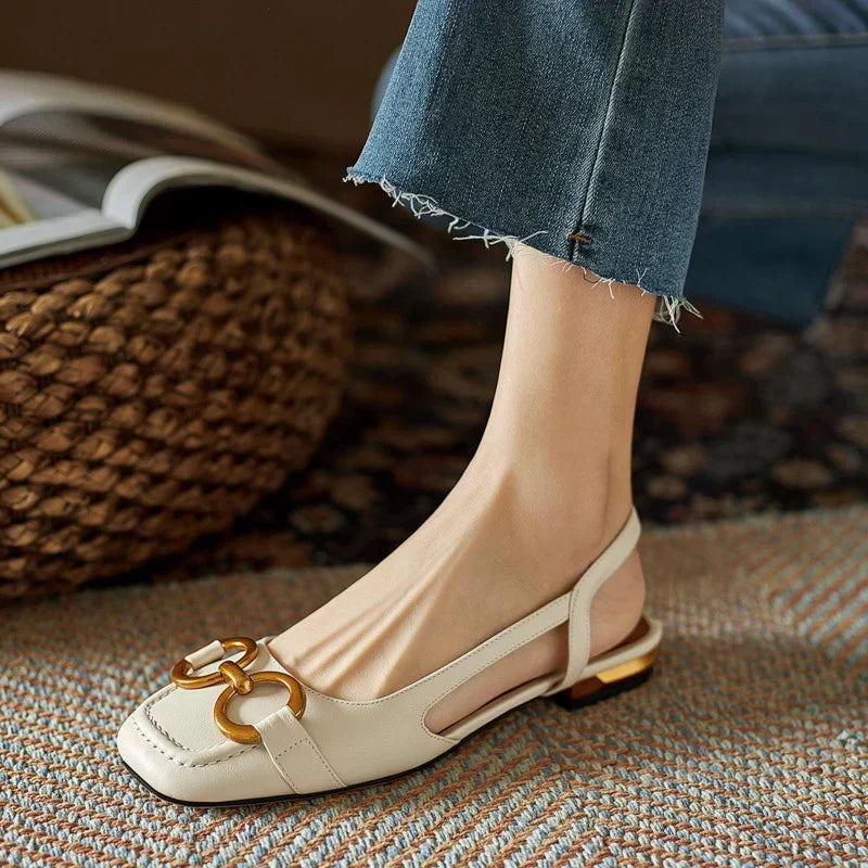 Margaux | Buckle Slingback Flats