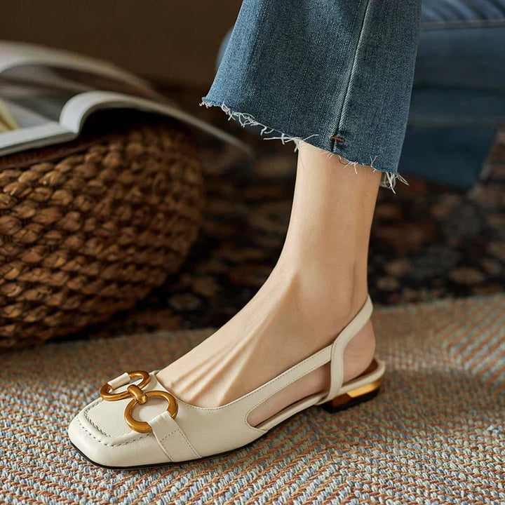 Margaux | Buckle Slingback Flats