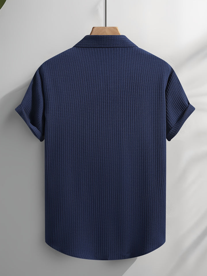 Silas | Men's Bubble Texture Short Sleeve Shirt