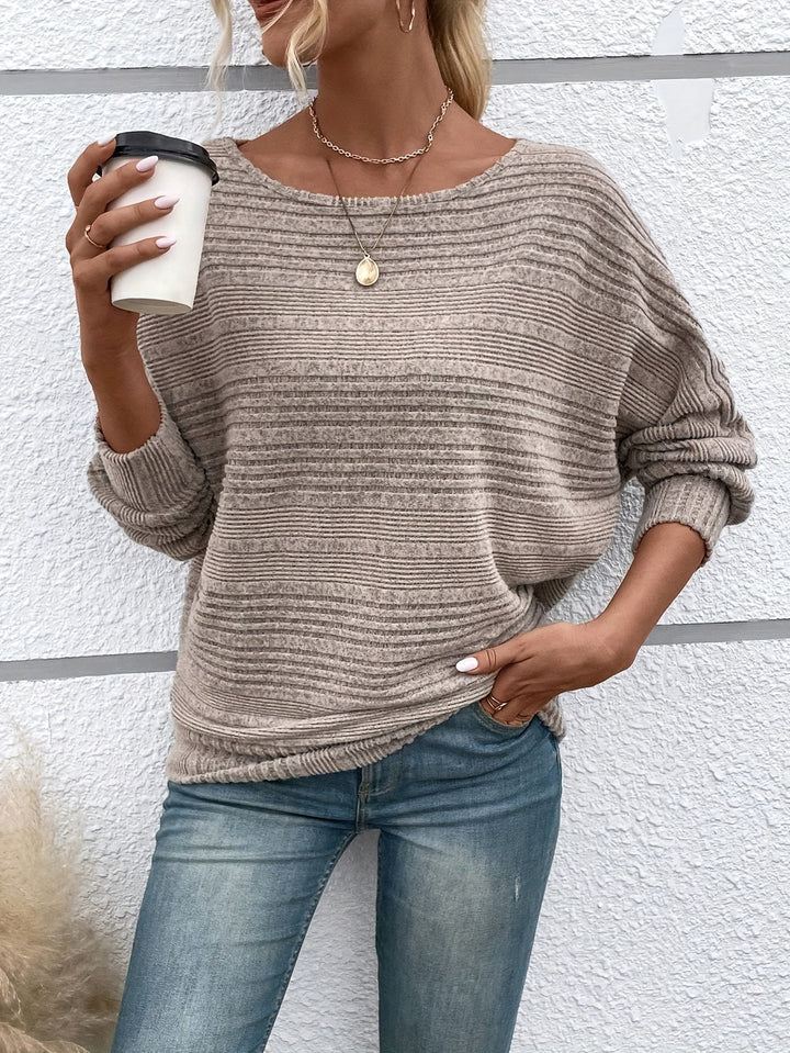 Vivienne | Relaxed Ribbed Batwing Top