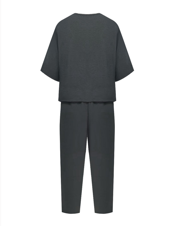 Coralie | Relaxed Wide-Leg Two-Piece Set