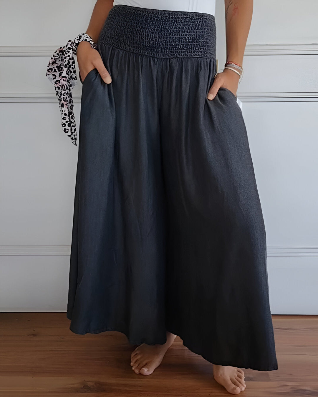 Maribel | Wide-Leg Elastic Waist Pants