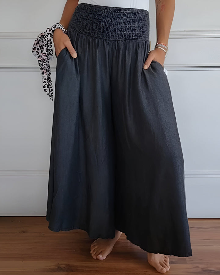 Maribel | Wide-Leg Elastic Waist Pants