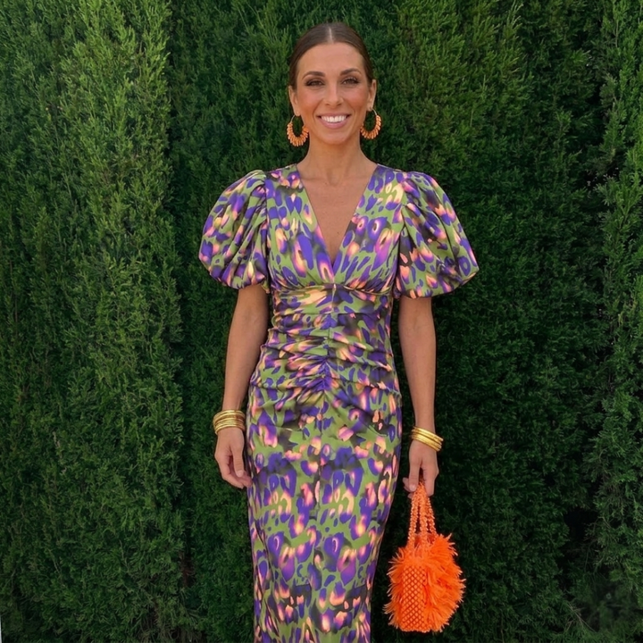Camryn | Ruched Puff Sleeve Dress