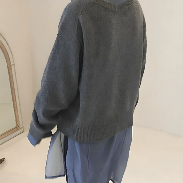 Noa | Relaxed Asymmetrical Button Cardigan