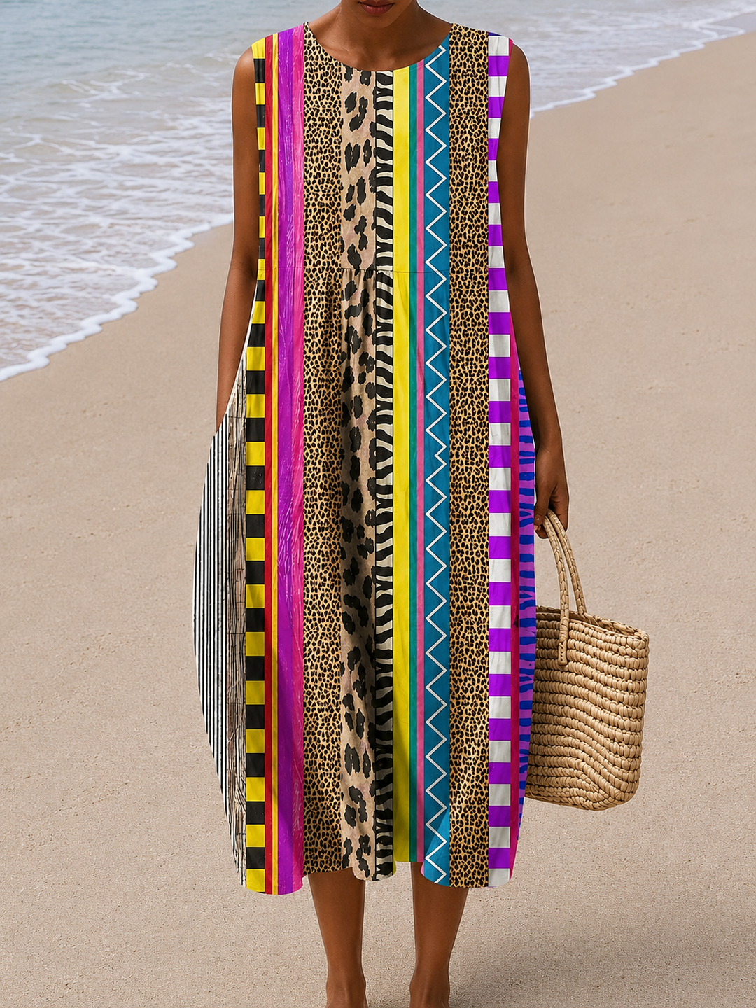 Bonnie | Sleeveless Relaxed Midi Dress