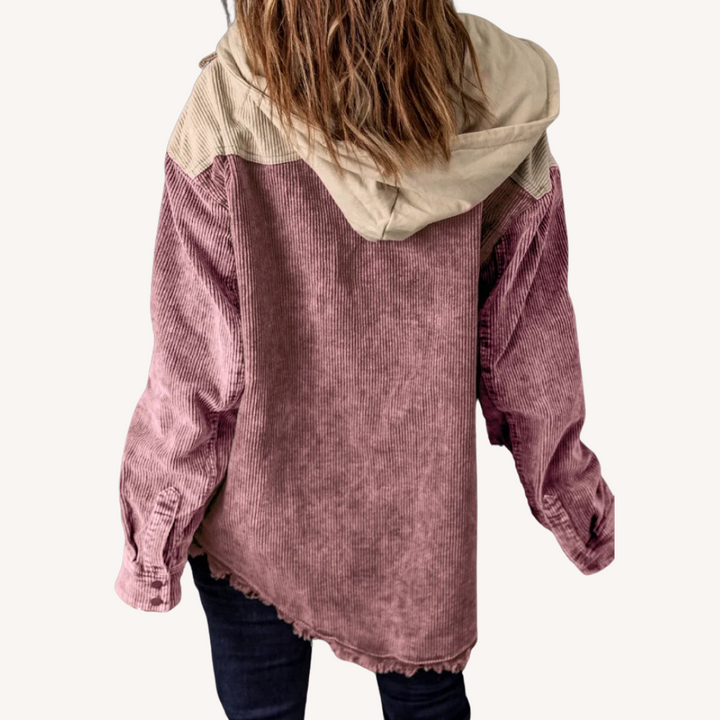 Paige | Retro Colorblock Hooded Jacket