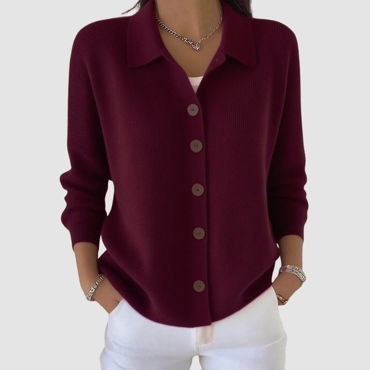 Faith | Button-Up Collared Cardigan