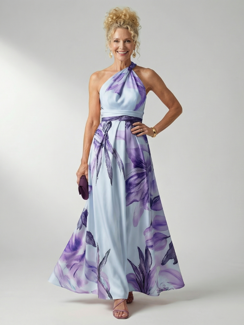 Cassandra | Floral One-Shoulder Maxi Dress