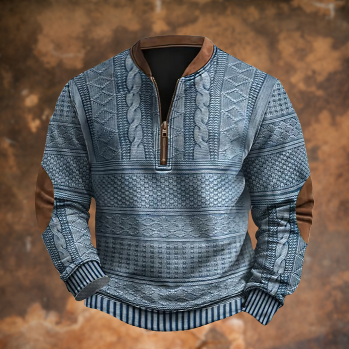 Callahan | Textured Quarter-Zip Sweater