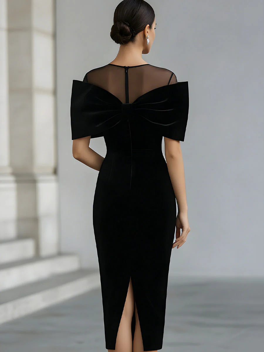 Gwendolyn | Bow-Detail Midi Dress