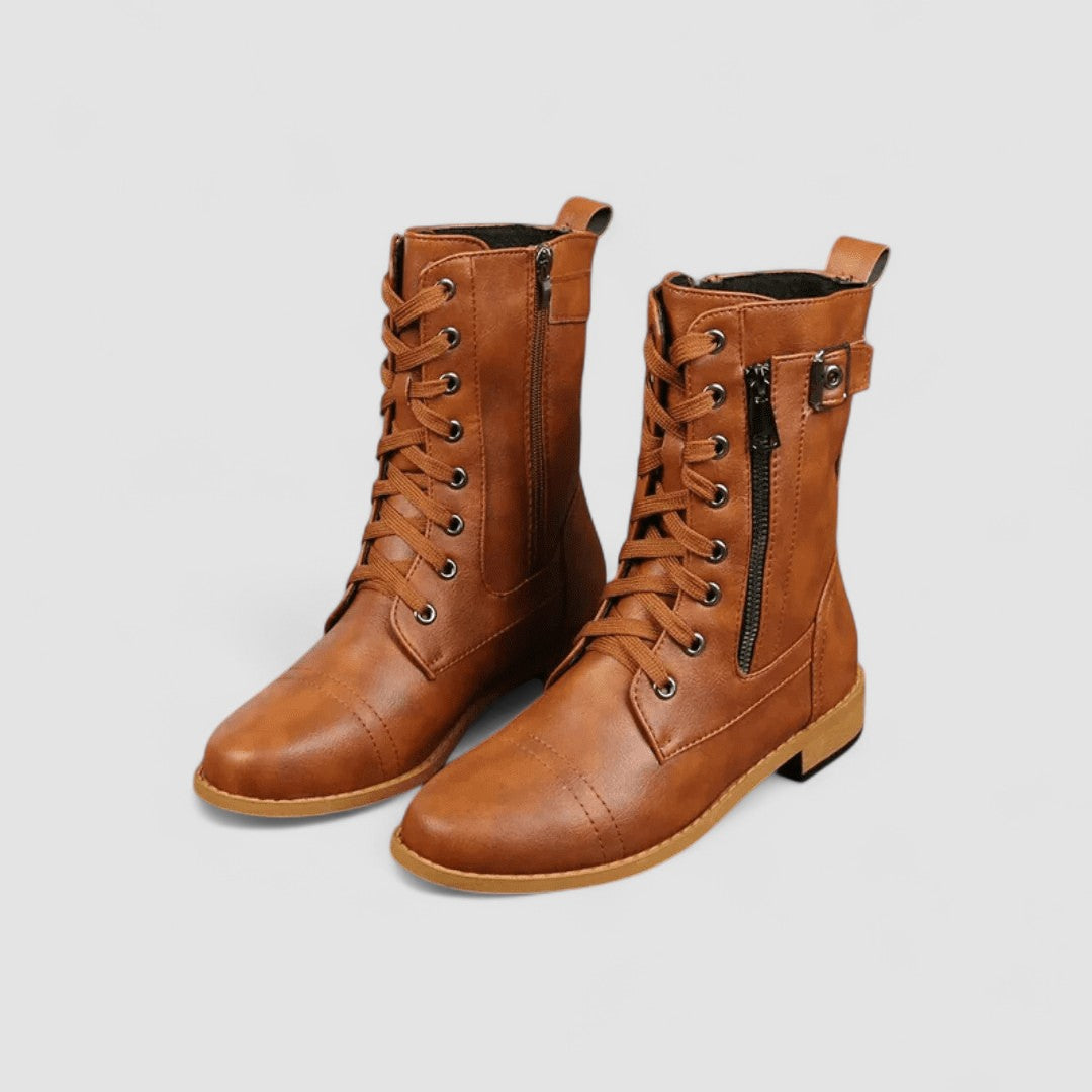 Carol | Timeless Lace-Up Western Boots