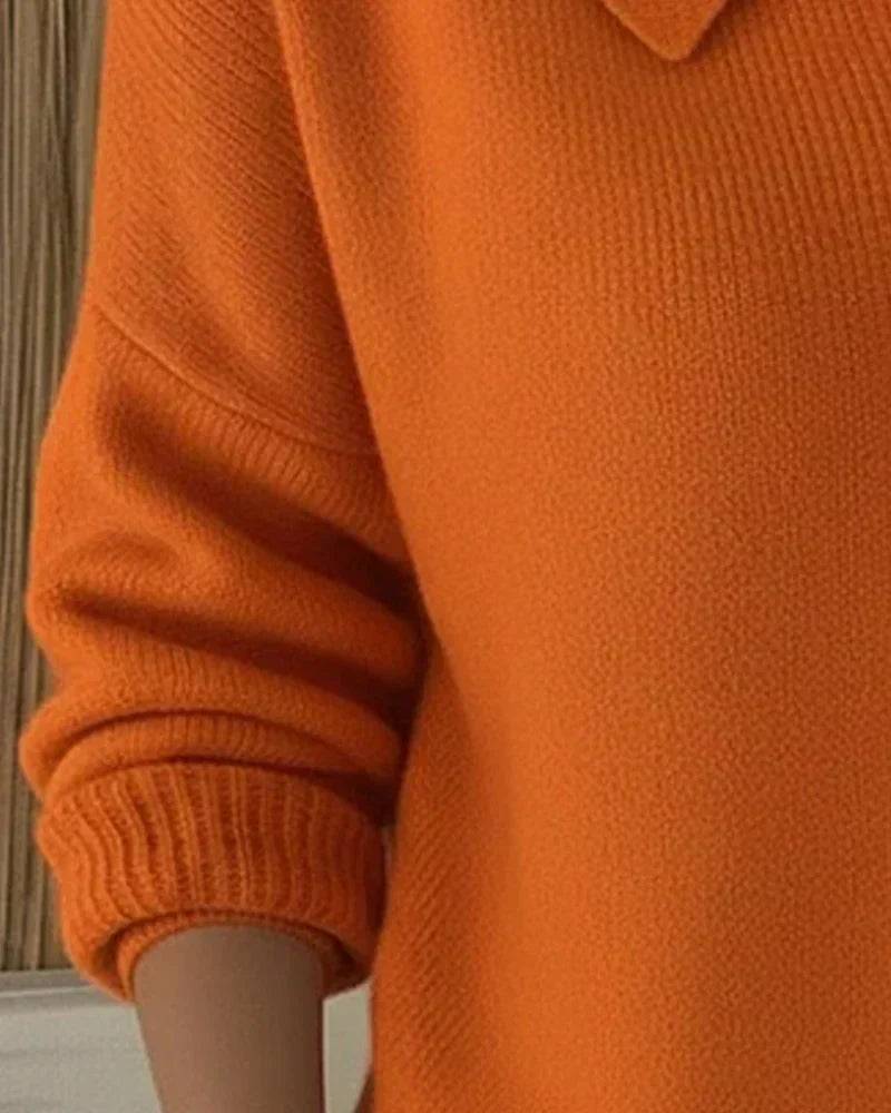 Thalia | Button-Front Collar Cardigan