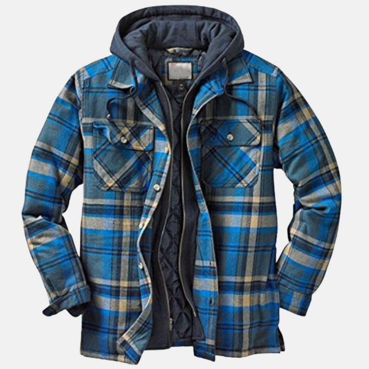 Harlan | Rugged Hooded Plaid Jacket