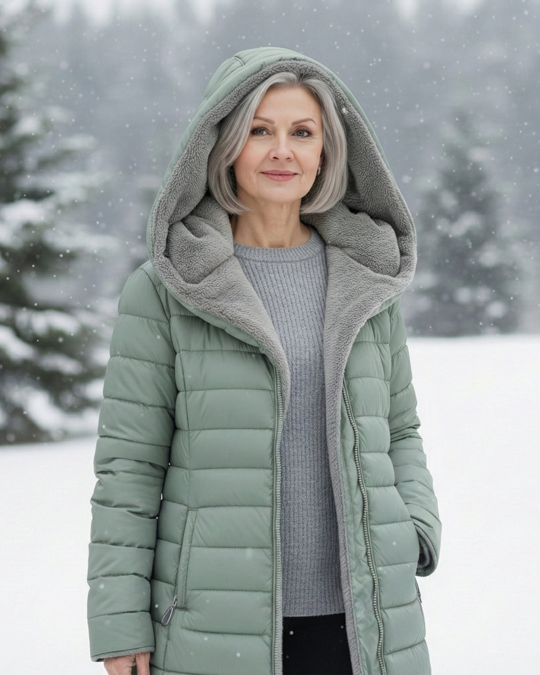 Lydia | Hooded Lightweight Winter Coat