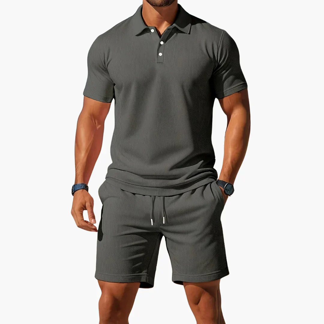 Bravo | Men's Matching Polo & Shorts Set