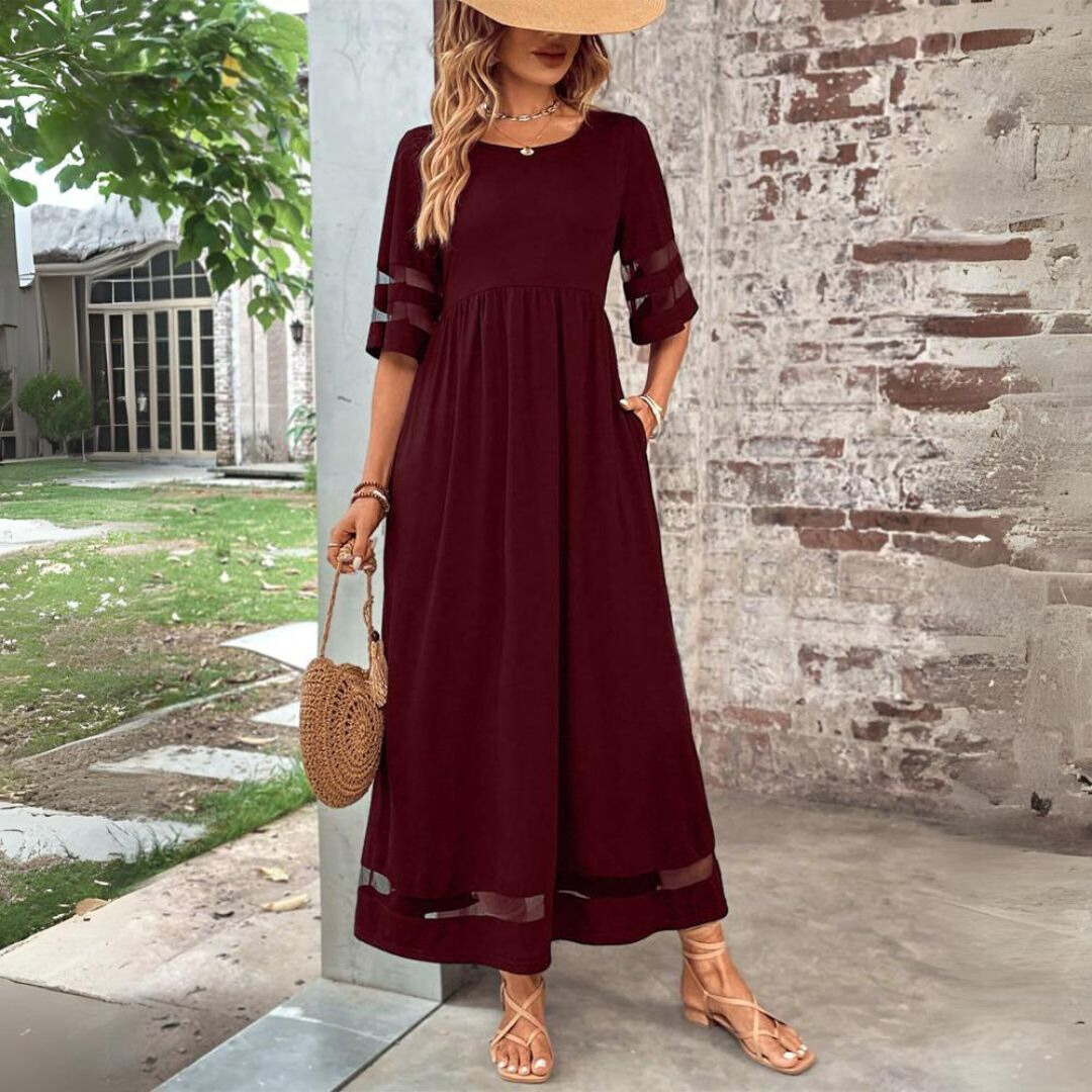 Ingrid | Flattering A-Line Midi Dress