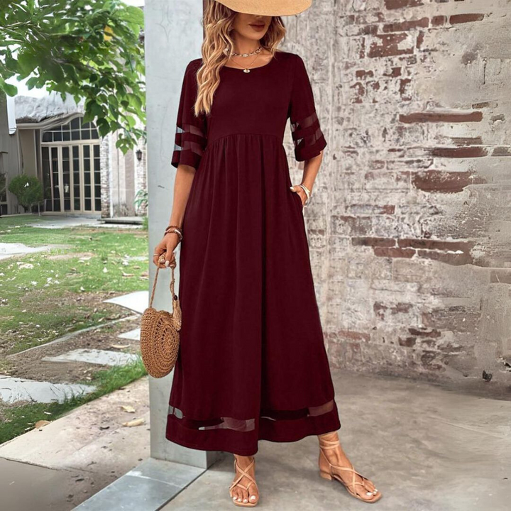 Ingrid | Flattering A-Line Midi Dress
