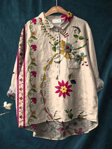 Rosalie | Vintage Floral Print Casual Shirt