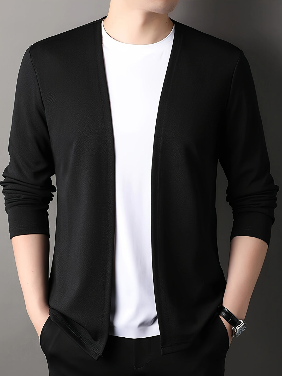 Malcolm | Open-Front Lightweight Cardigan