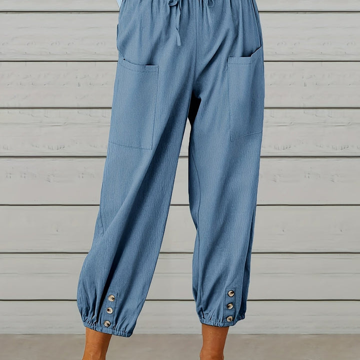 Lorraine | Relaxed Cropped Wide-Leg Pants