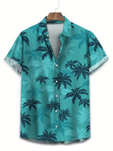 Cyrus | Men's Coconut Print Short Sleeve Shirt