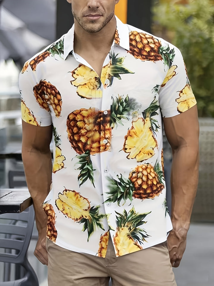 Pierce | Men's Vertical Stripe Short Sleeve Shirt