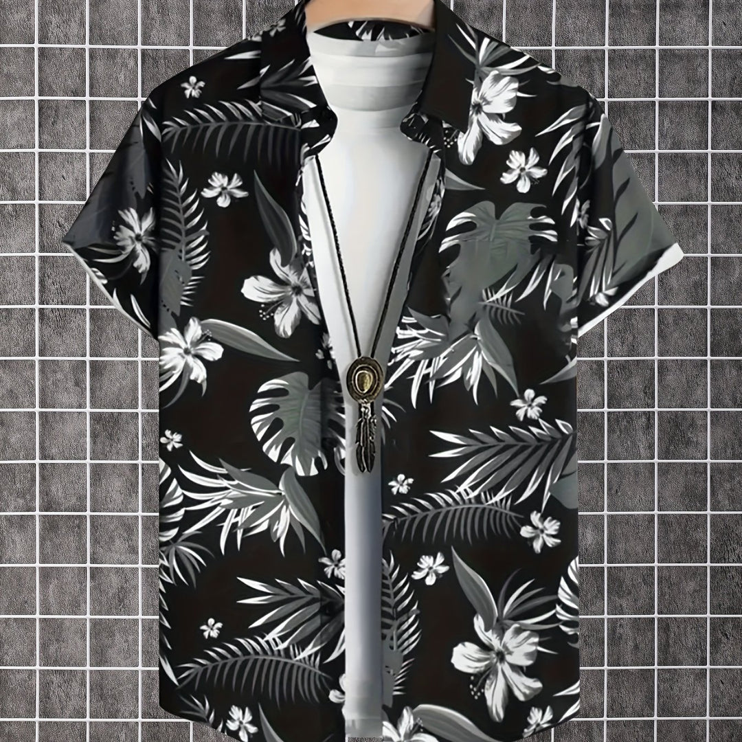 Kingston | Men's Tropical Print Short Sleeve Shirt