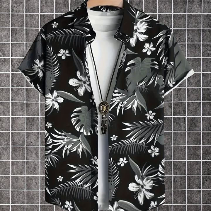 Kingston | Men's Tropical Print Short Sleeve Shirt